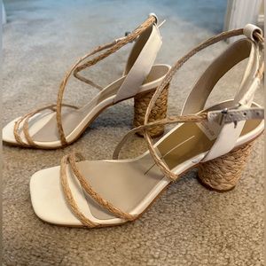 Dolce Vita tweed strappy heels